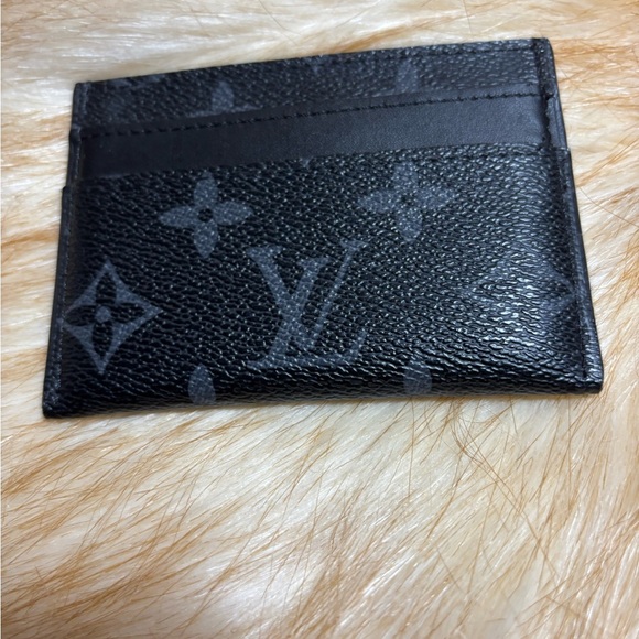 Louis Vuitton monogram eclipse black double card holder for men woman France - Picture 2 of 8